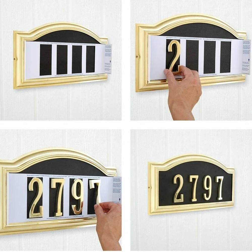 Distinctions by Hillman 4” Die Cast Self-Adhesive House Address Number Number 4 - Picture 7 of 8